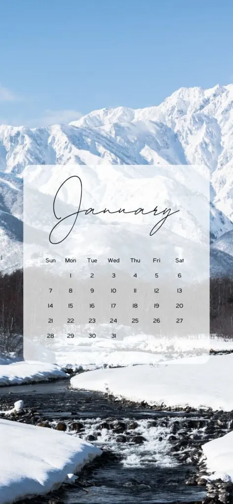 cute wallpapers for january winter landscape