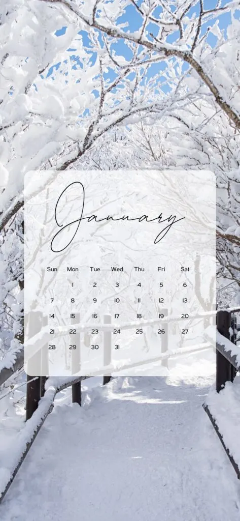 january wallpaper iphone winter