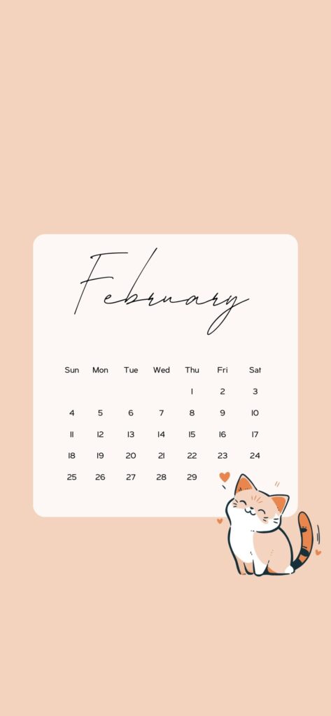 february 2024 images cute minimalist