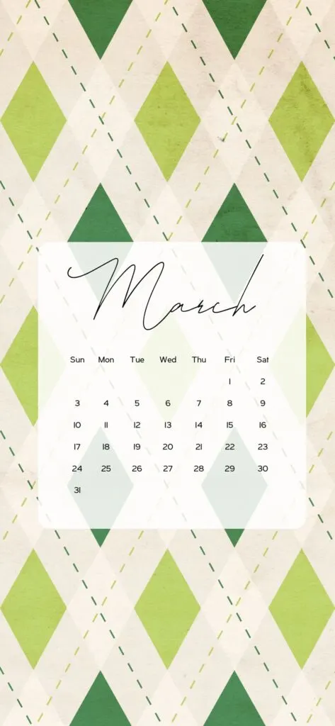 March wallpapers St Patrick's day vintage green