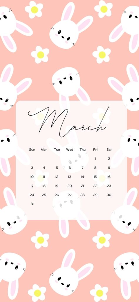 iphone wallpaper march cute easter pink