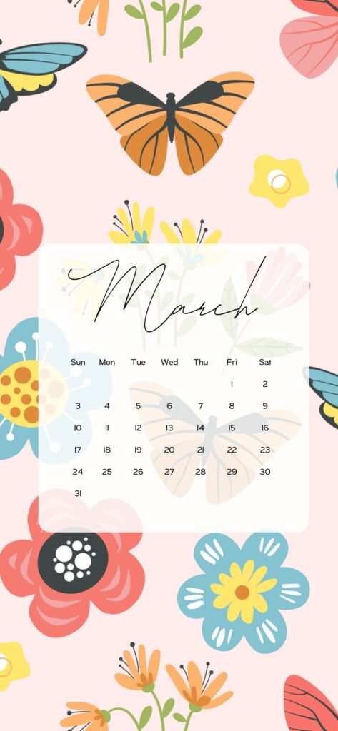 march background aesthetic aesthetic butterflies flowers