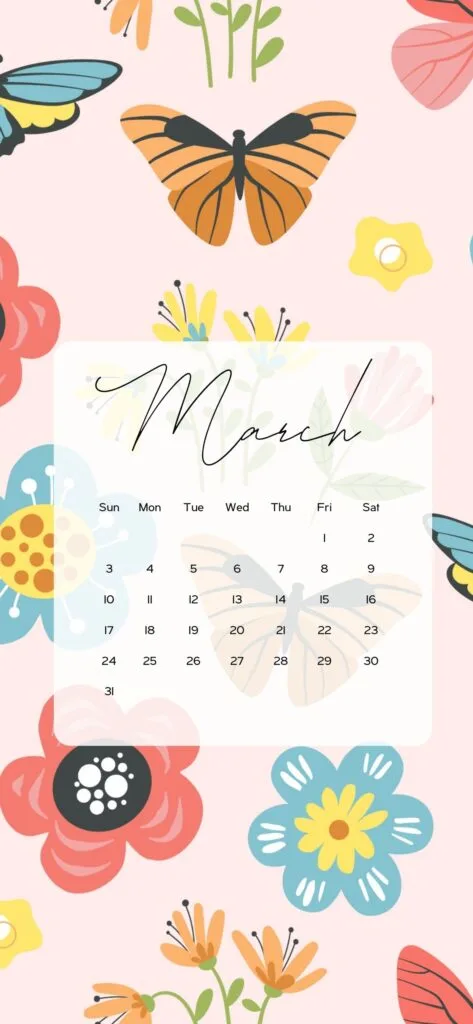 march background aesthetic aesthetic butterflies flowers