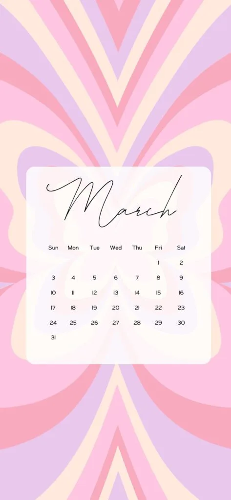 march calendar wallpaper y2k butterfly pink purple