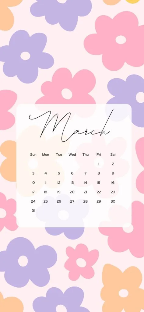 march themed wallpaper cute pink purple floral