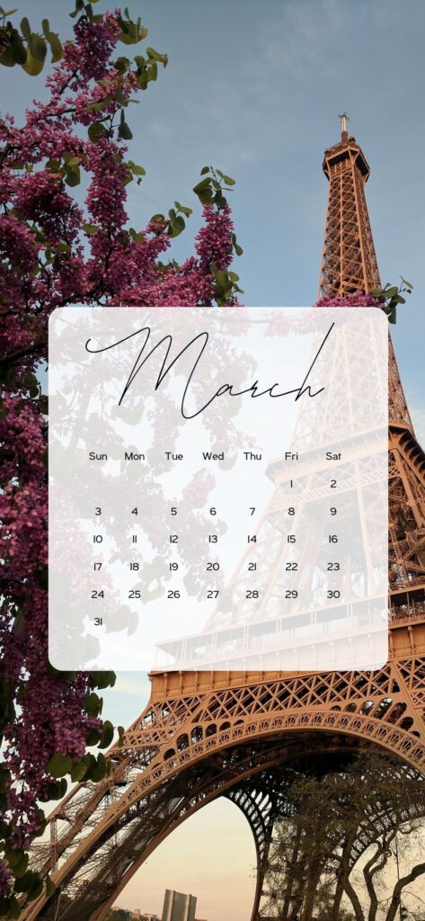 wallpapers for march Paris spring aesthetic