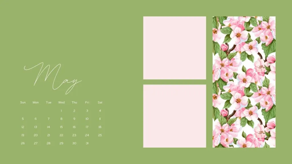 may calendar wallpapers desktop spring flowers