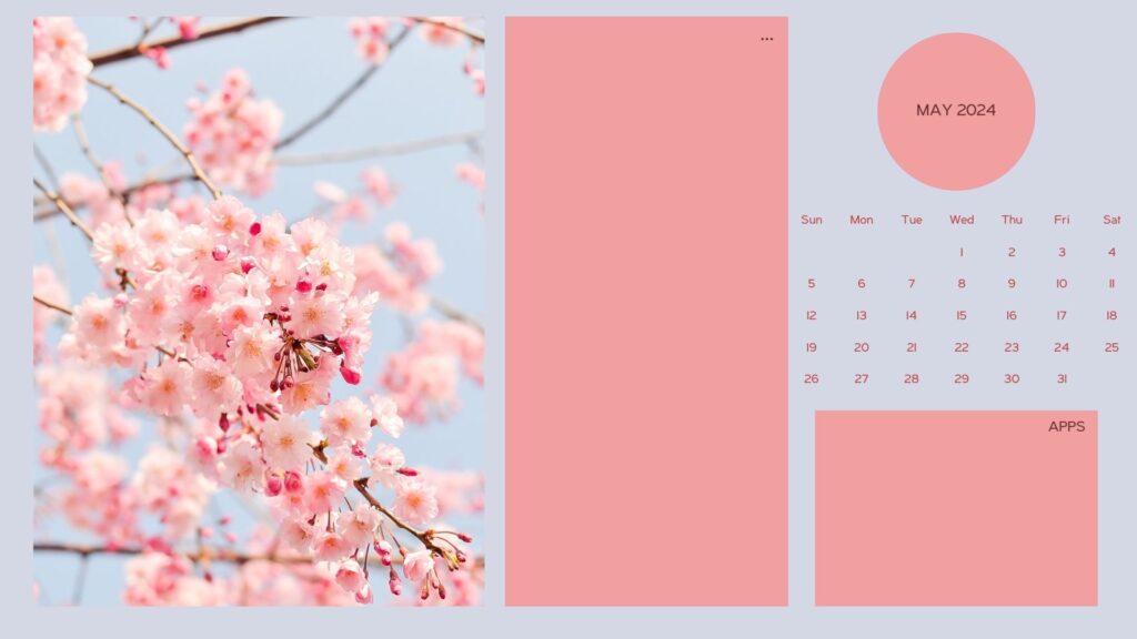 may desktop wallpaper pink blue pastel aesthetic