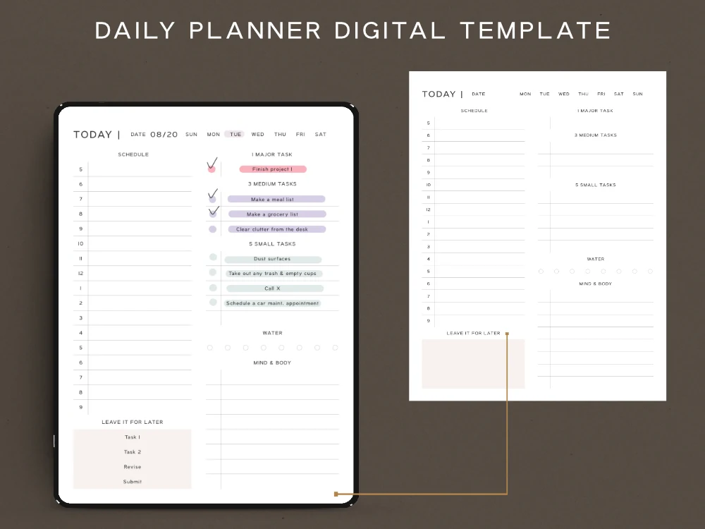 hourly schedule digital templates