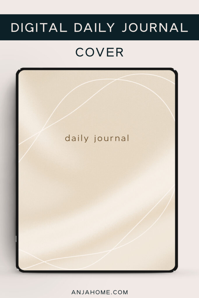 Journal Goodnotes daily journal cover