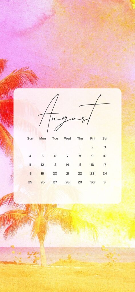 2024 purple pink August Wallpapers Calendar Backgrounds