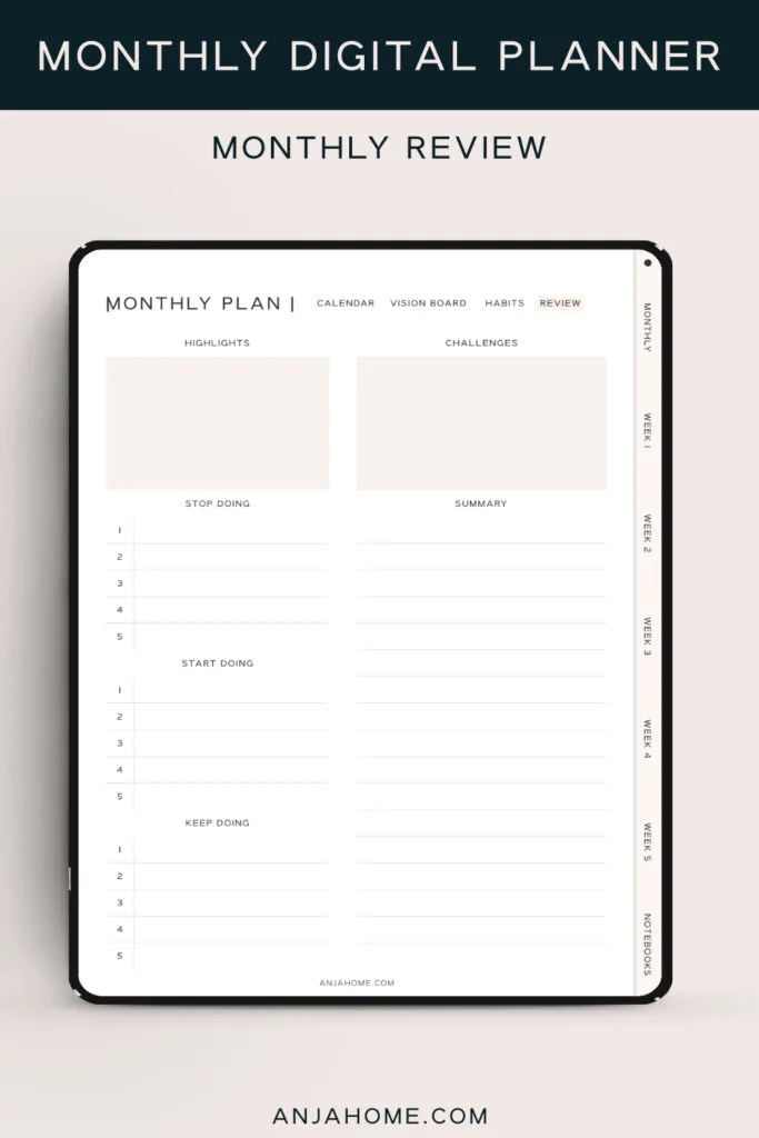 Aesthetic Weekly Planner