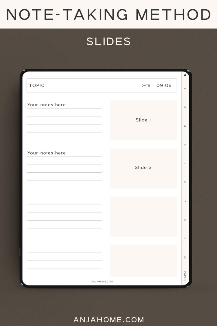 Note Free File Notebook Free Digital Notebook (Hyperlinked) - AnjaHome