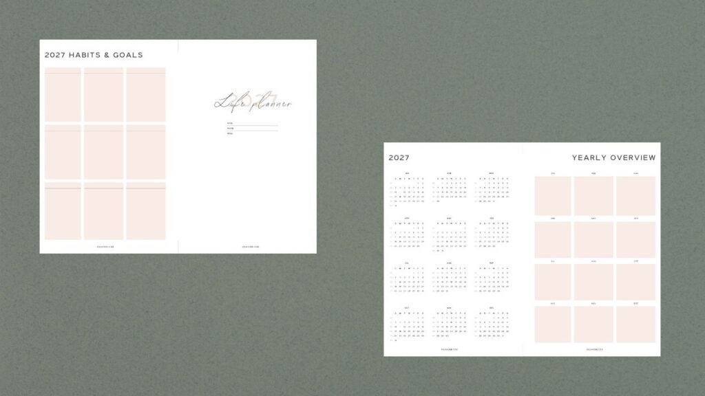 2027 yearly calendar goal planning