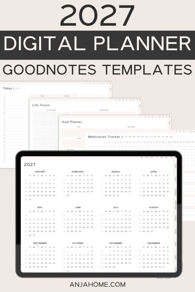 Aesthetic 2027 Digital Planner
