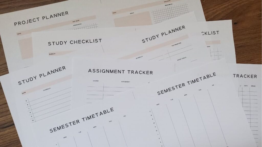 Free 2027 Student Planner Printables