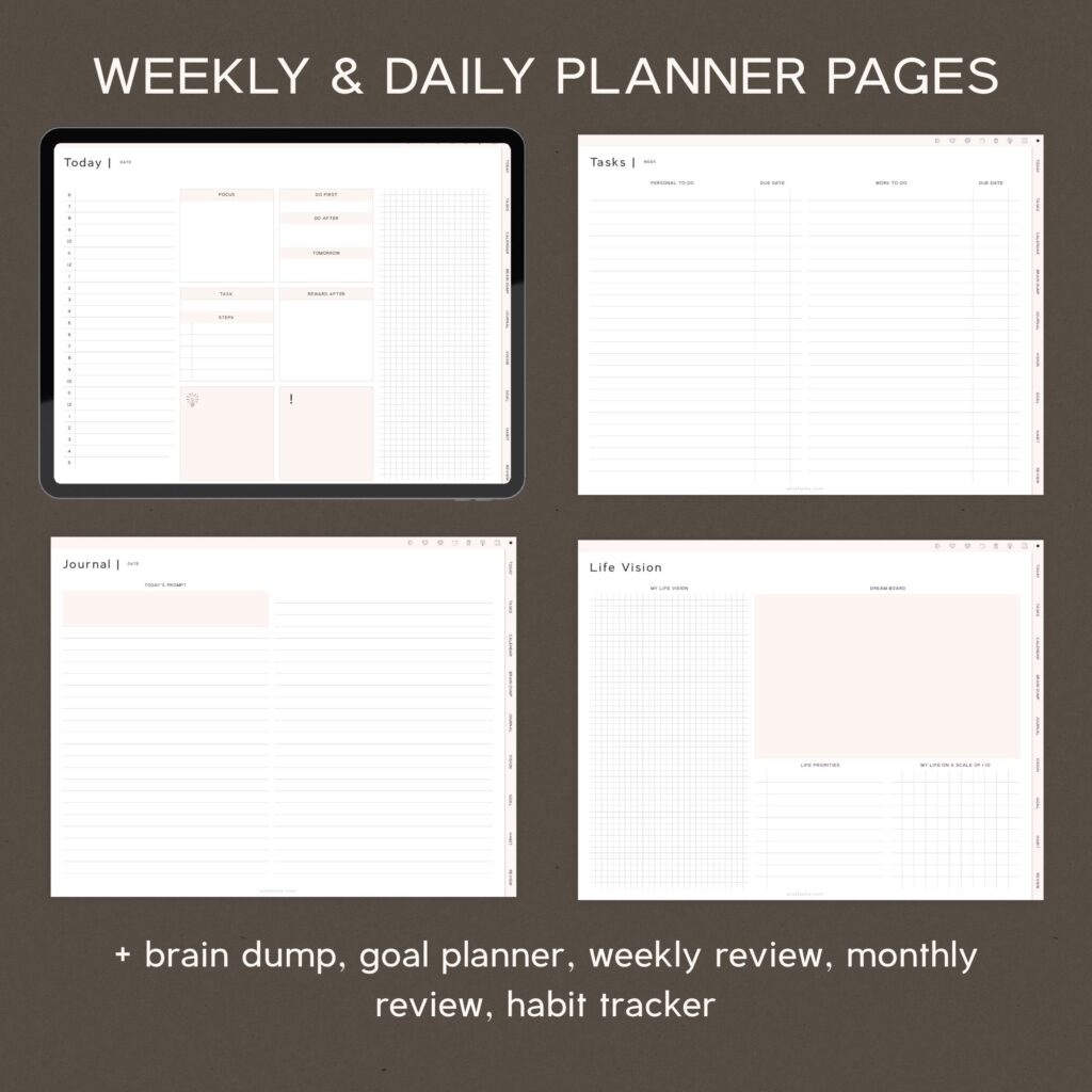 aesthetic 2027 Digital Planner Pages